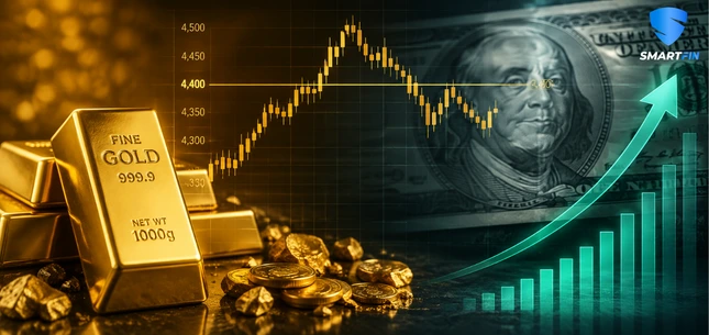 Gold Struggles to Hold $4,400 as US Dollar Stabilizes