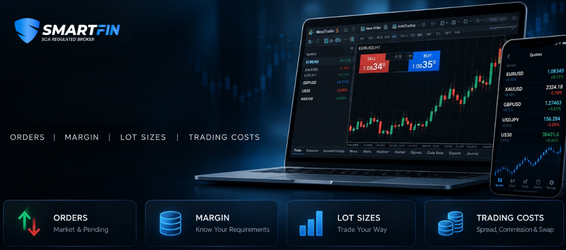 MetaTrader 5 Trading Guide: Orders, Margin, Lot Sizes & Trading Costs